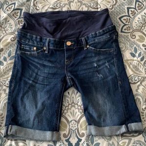 H&M maternity bermuda jean shorts